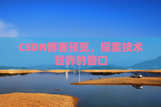 CSDN博客预览，探索技术世界的窗口